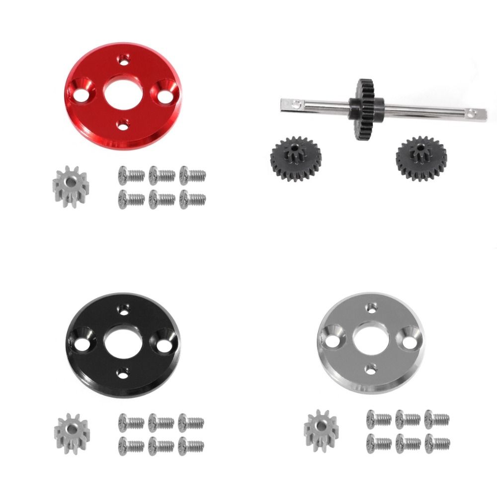 New Metal Transmission Gear Set 1/12 Scale Durable 370 Motor Bracket Mounting RC Car Upgrade Parts Motor Adapter for MN78 MN82 MN168 LC79