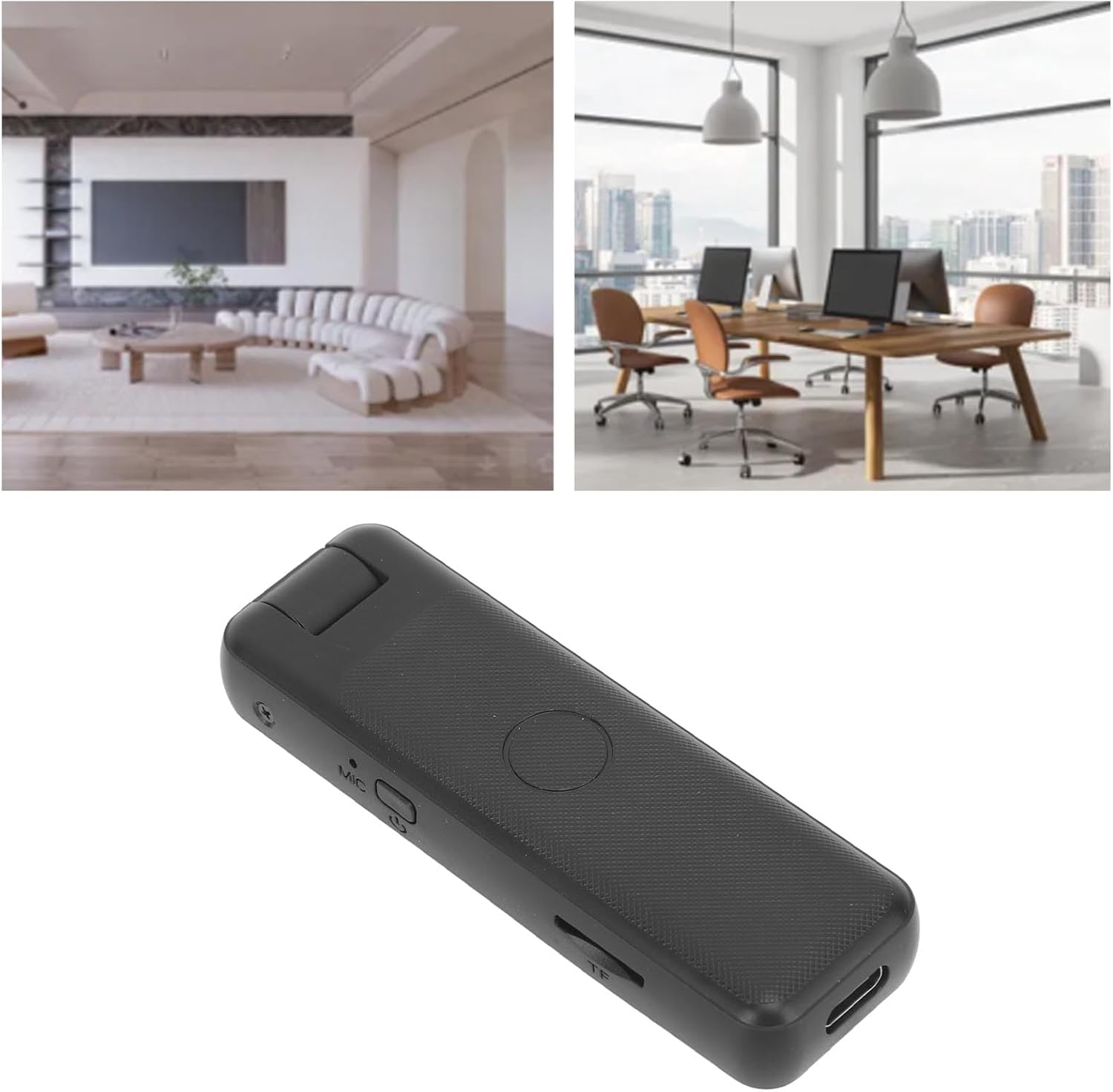 ZC M8 1080P HD Mini Camera Video Recorder, Sports WiFi Recorder with Rear Clip for Driving, Meeting, Indoor, Interviews