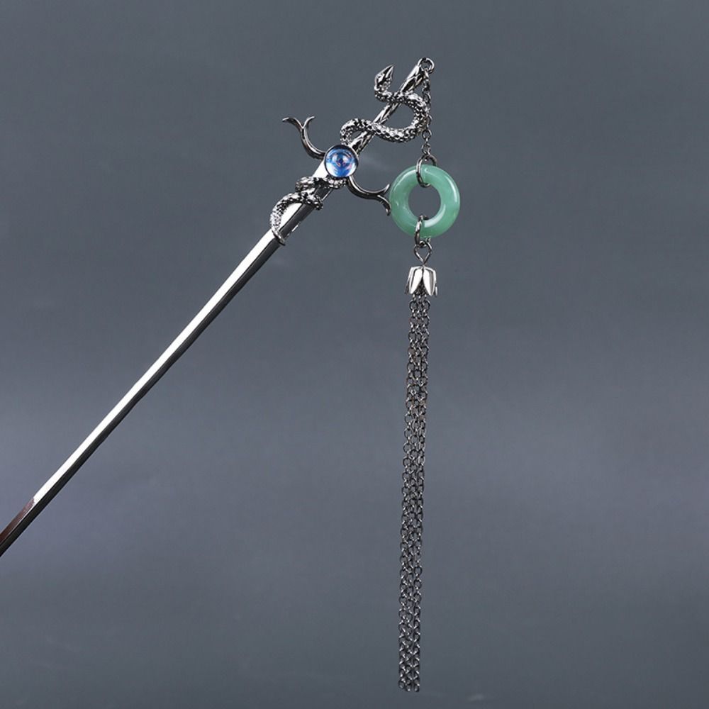 Elegant Retro Gift Butterfly Hanfu Headdress Snake Tassel Hair Stick Geometric Hair Stick Hairstyle Design Tool New Chinese Style Hairpin