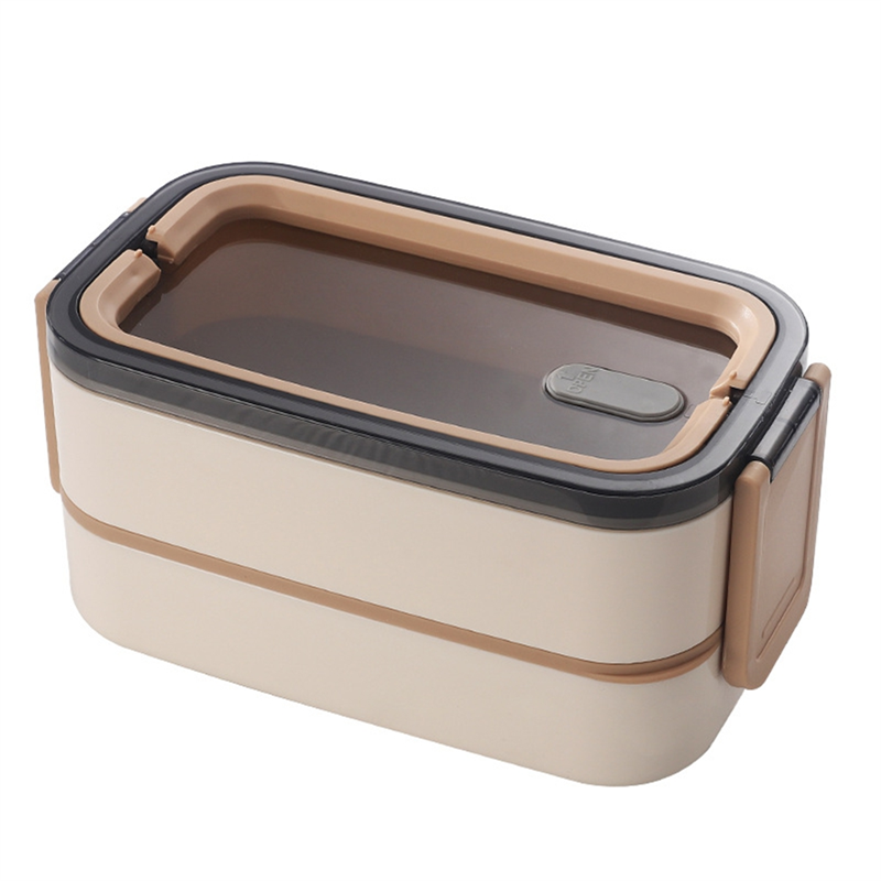 ARELENE Double Layer Stainless Steel Microwaveable Bento Box Leak-Proof Lunch Box Camping Portable Bento Box with Insulated Bag