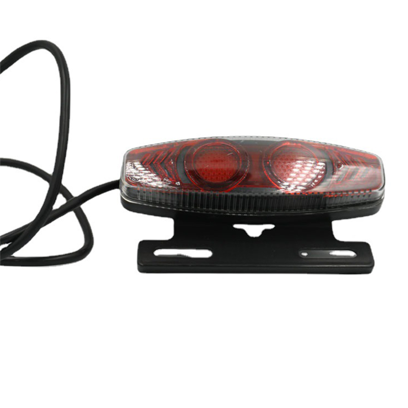 Safety Warning Lamp 36V 48V for Electric Bicycle Accessories SM Connector Night Cycling