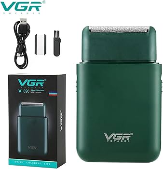 VGR V-390 Professional Ultra Thin Electric Shaver - Rechargeable Razor for Face Care, Beard Trimmer With Reciprocating Blade, USB Travel Shaver for Men