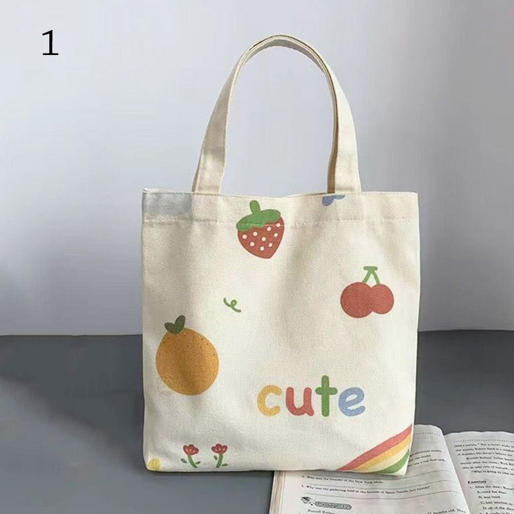 Teenager Girl Canvas Shopping Bags Tote Schoolbag Handbag Shoulder Bag
