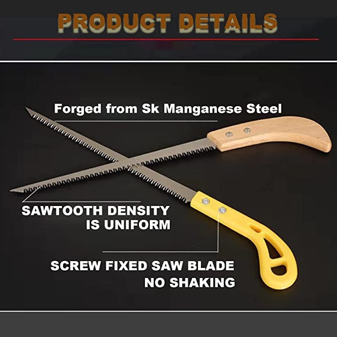 Portable Hand Powered Saw with 2 extra blade, mini saw, Gardening, Hunting |Mini for Wood Cutting, Pvc, Bone, Pruning
