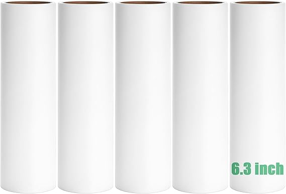 Lint Roller Refills Only, Lint Roller Refills for Pet Hair Extra Sticky 40 Sheets per Roll (6.3'' Wide, set of 1pcs )