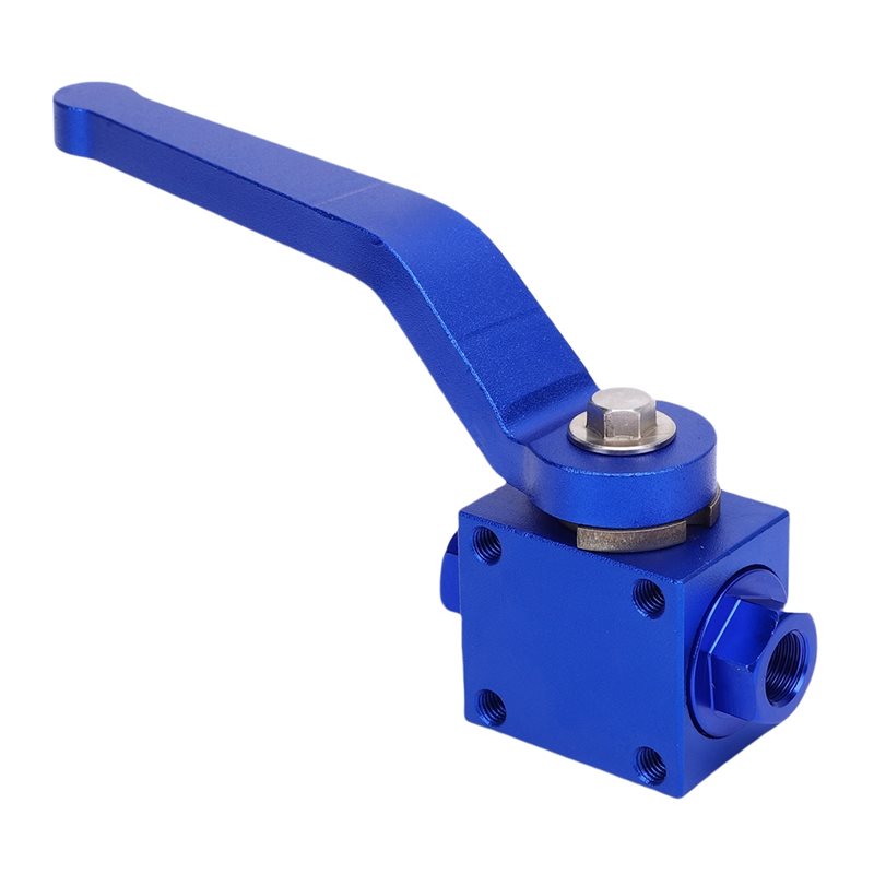 For Automotive Oil Compatible Brake Line Lock Shut Off Valve in High Strength Aluminium Alloy 1/8in NPT Thread