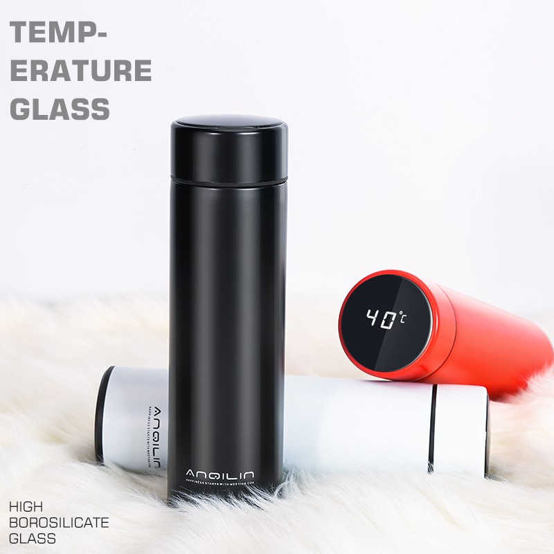 Digital/Smart Thermos Bottle 500ml Vacuum Flasks /Led Digital Temperature Display/ Stainless Steel Insulation Mugs Intelligent Thermo Cups Available in Multiple Color