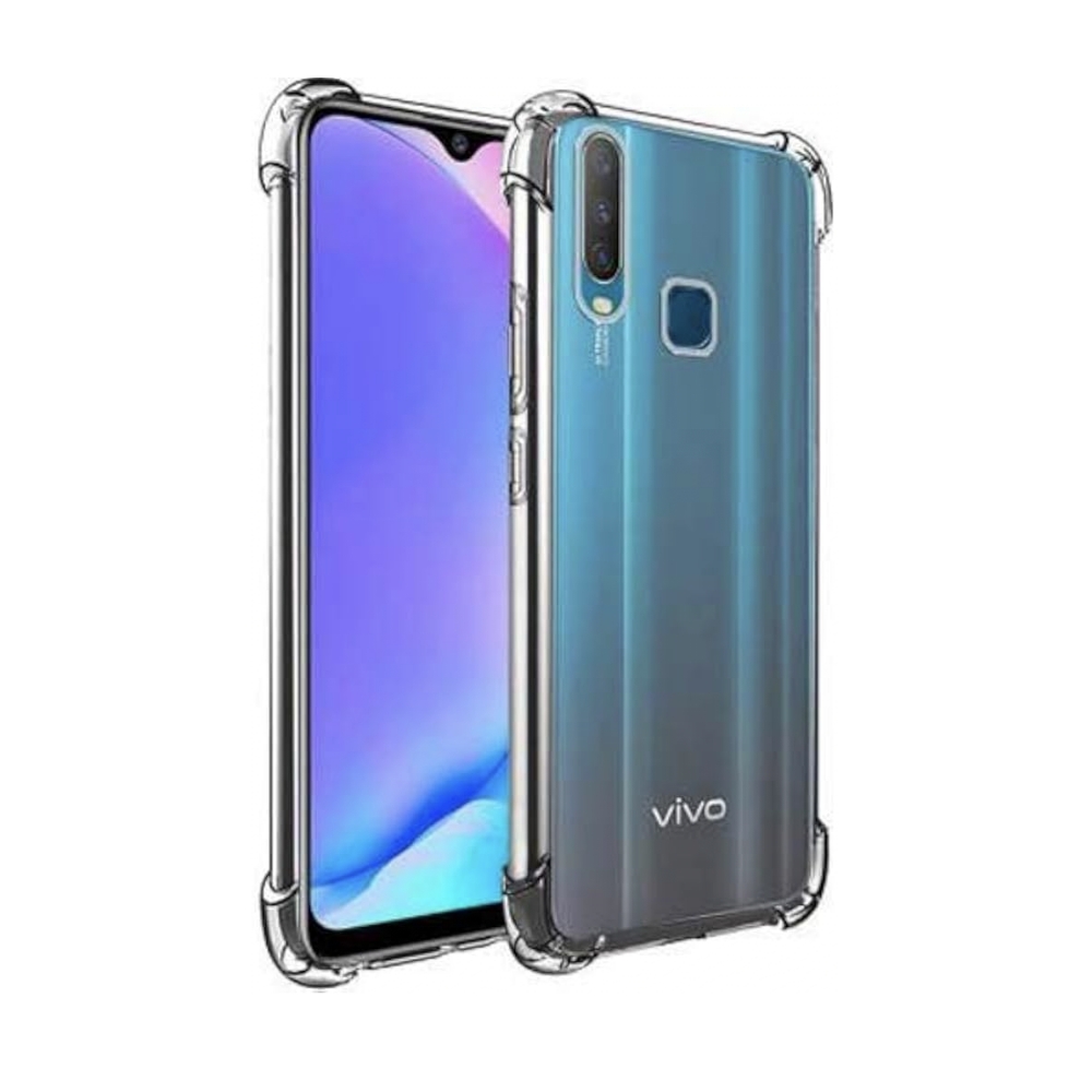 Vivo Y17S Clear Transparent Shockproof Soft Tpu Cover Case