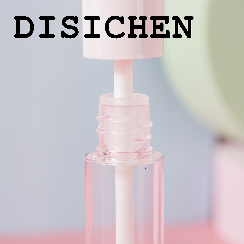 DISICHEN New 1pc 10ml Empty Round Lip Gloss Tube With Wand Applicator Refillable Plastic Lipstick Lip Balm Bottles Vials DIY Container New