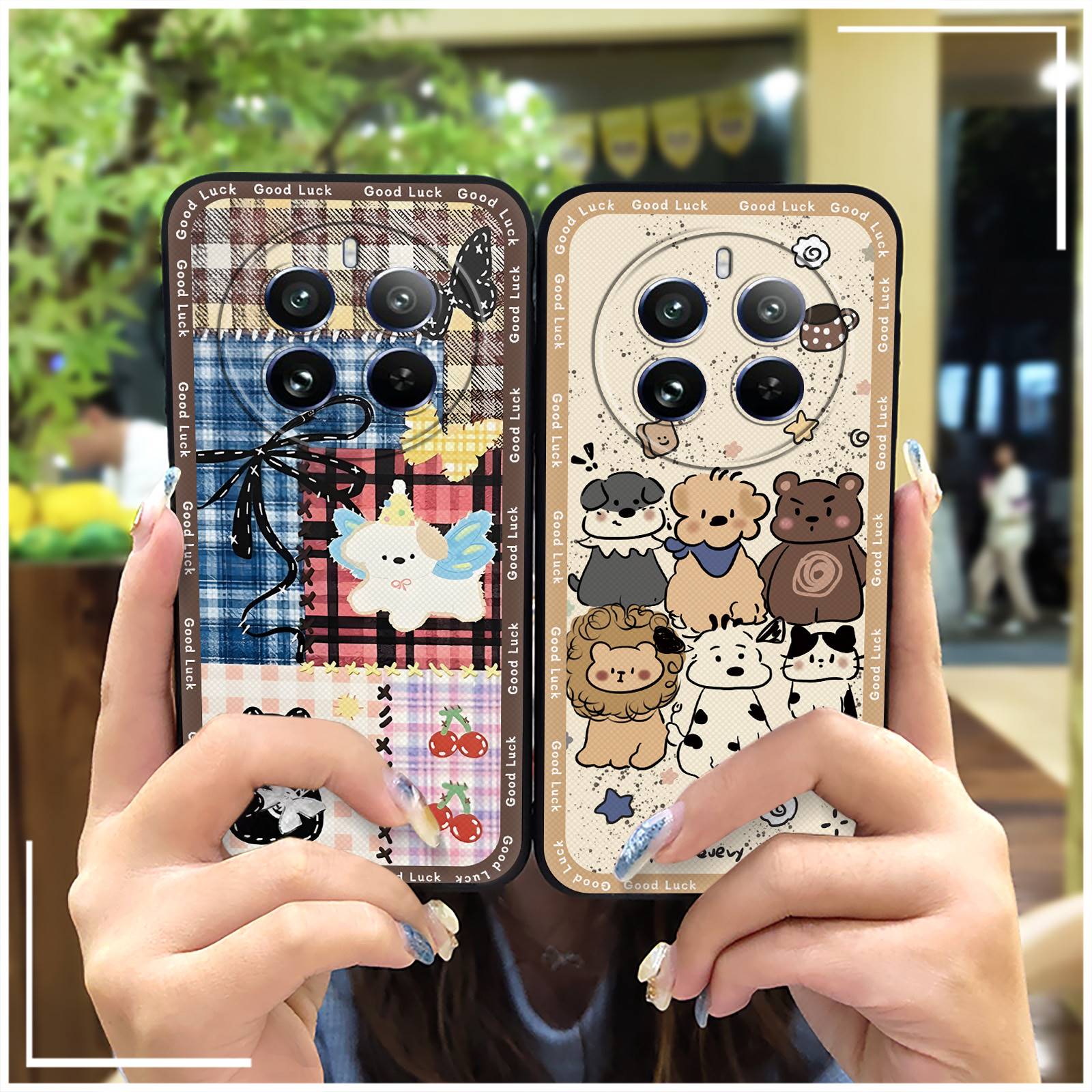 Cute Phone Pouch Phone Case For Realme12 Pro 5G/12Pro+/Extreme Edition Cartoon Graffiti Phone Protector Cover Durable