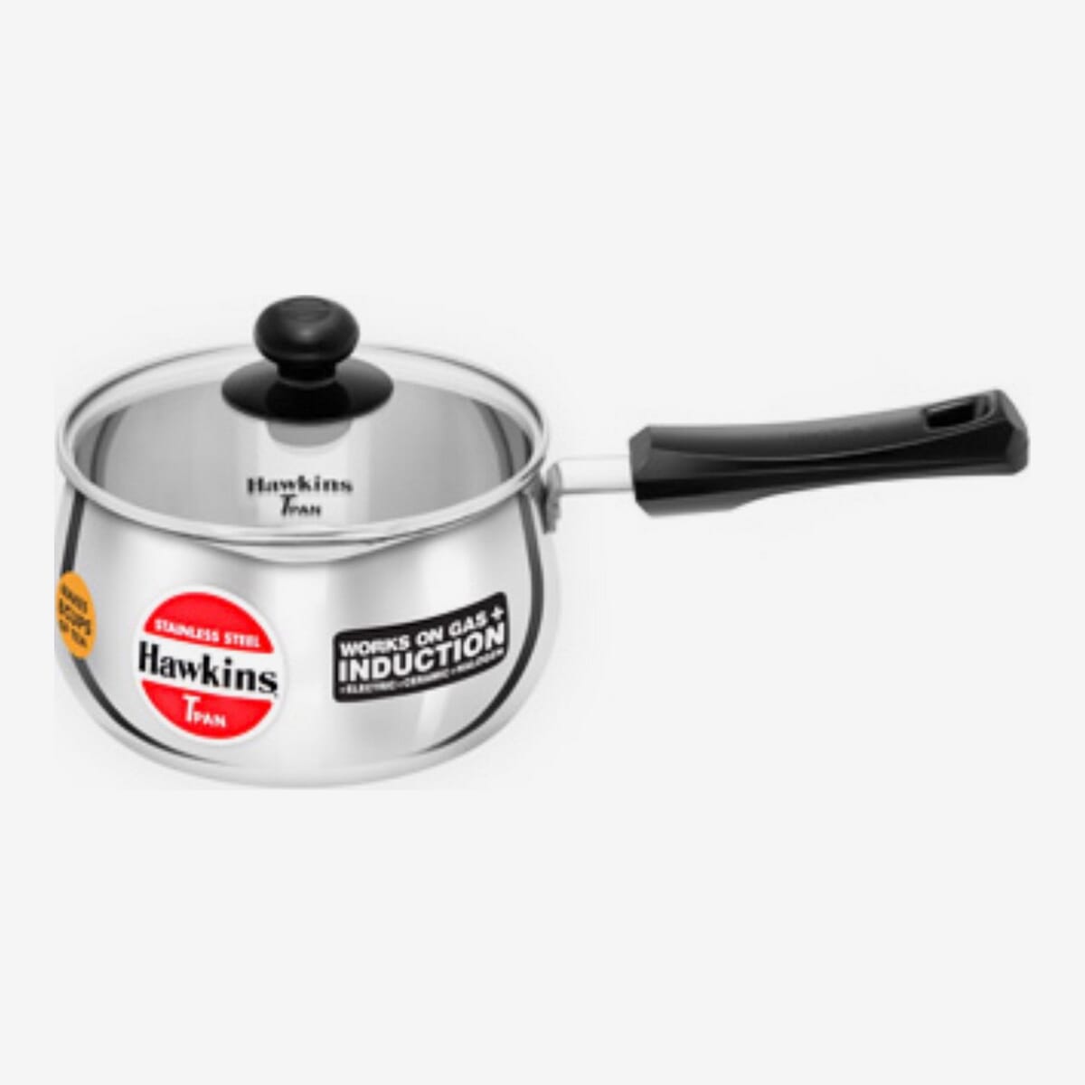 Hawkins Stainless Steel T-Pan 2 Litre With Glass Lid