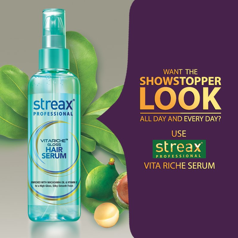 Streax Professional Vitariche Gloss Hair Serum 45ml