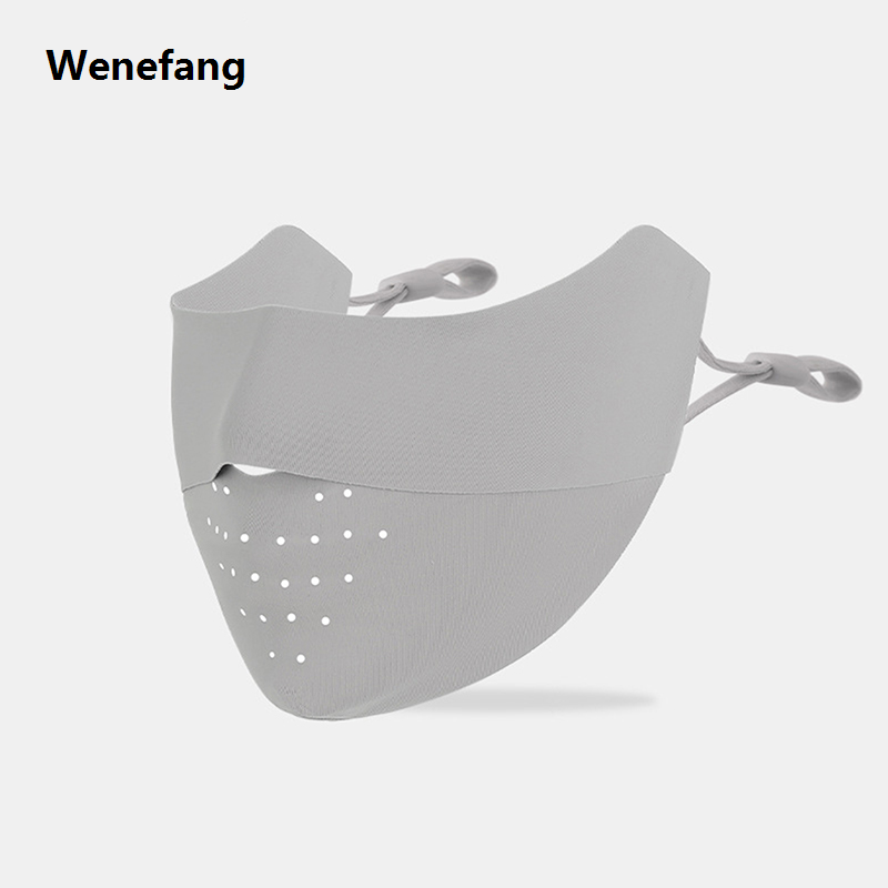 Wenefang 【VNOX Jewelry Store】（NEW）Ice Silk Face Mask Uv Sun Summer Adjustable Mask Men Women Outdoor Running Cycling Sports Mask