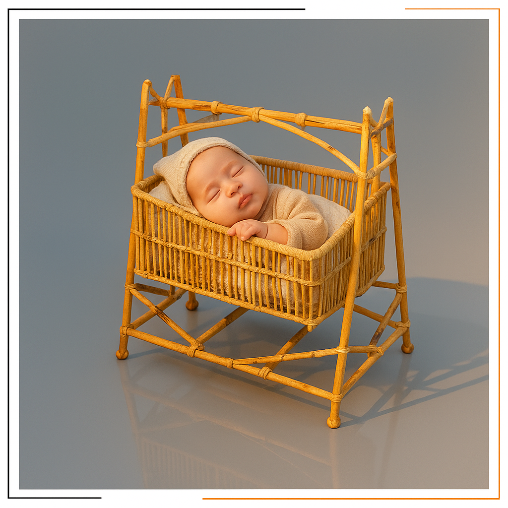 Miracle Bamboo Baby Cradle | Eco-Friendly Baby Bed & Crib | Healthy, Durable & Handcrafted from Bamboo Wood | Made In Nepal 👶