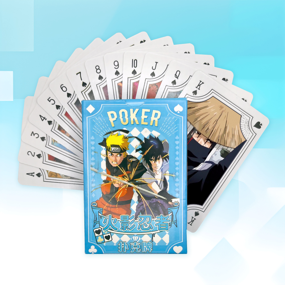 Naruto Anime Team 7 Uchiha Itachi Sasuke Kakashi Madara Sakura Akatsuki Design Poker Card Playing Card