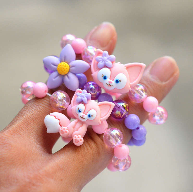 【Top-notch quality】New Style Female Beaded Cute Baby Girl Bracelet Student Jewelry Simple Lingna Belle Bracelet