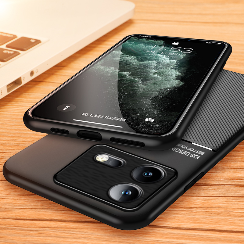 Zhitian Luxury Ultra Thin Anti Slip Case For Vivo IQOO 5 7 12 Pro IQOO NEO 3 For VIVO IQOO NEO 5 8 9 Vehicle Magnetic Phone Cover