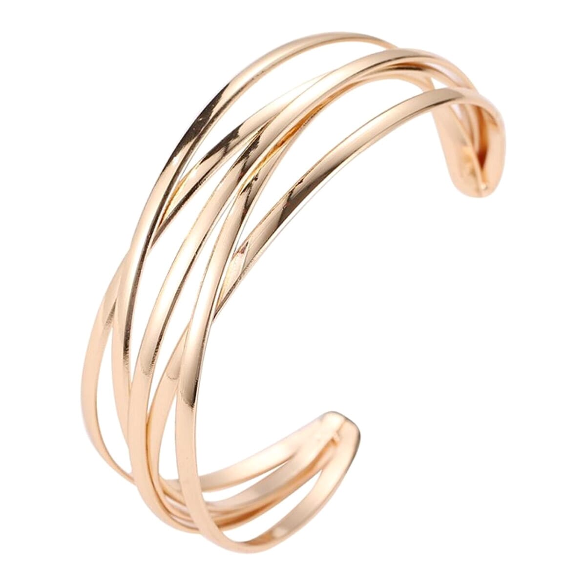 Enacolor Opening Geometric Metal Cross Bangle for Girl Accessories Fashion New 2023