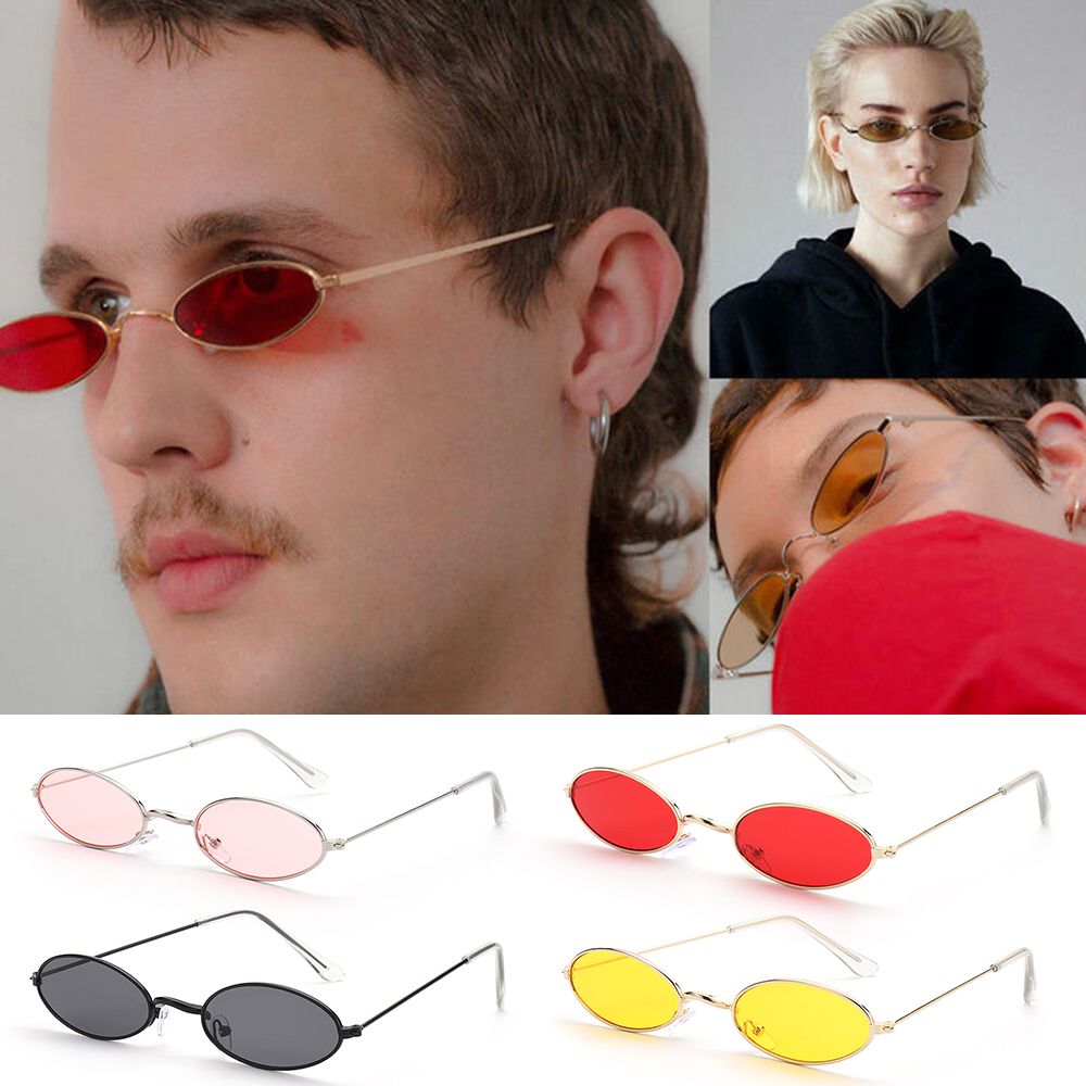 Retro Accessories Small Frame Vintage Shades Oval Sunglasses Eyeglasses Sun Glasses