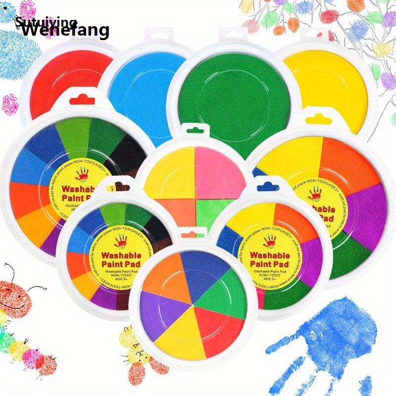 Wenefang Sutuiying Painting Ink Printing Platform DIY Finger Painting Ink New High Quality Rubber Stamp Hand Ledger Disc Printing Platform