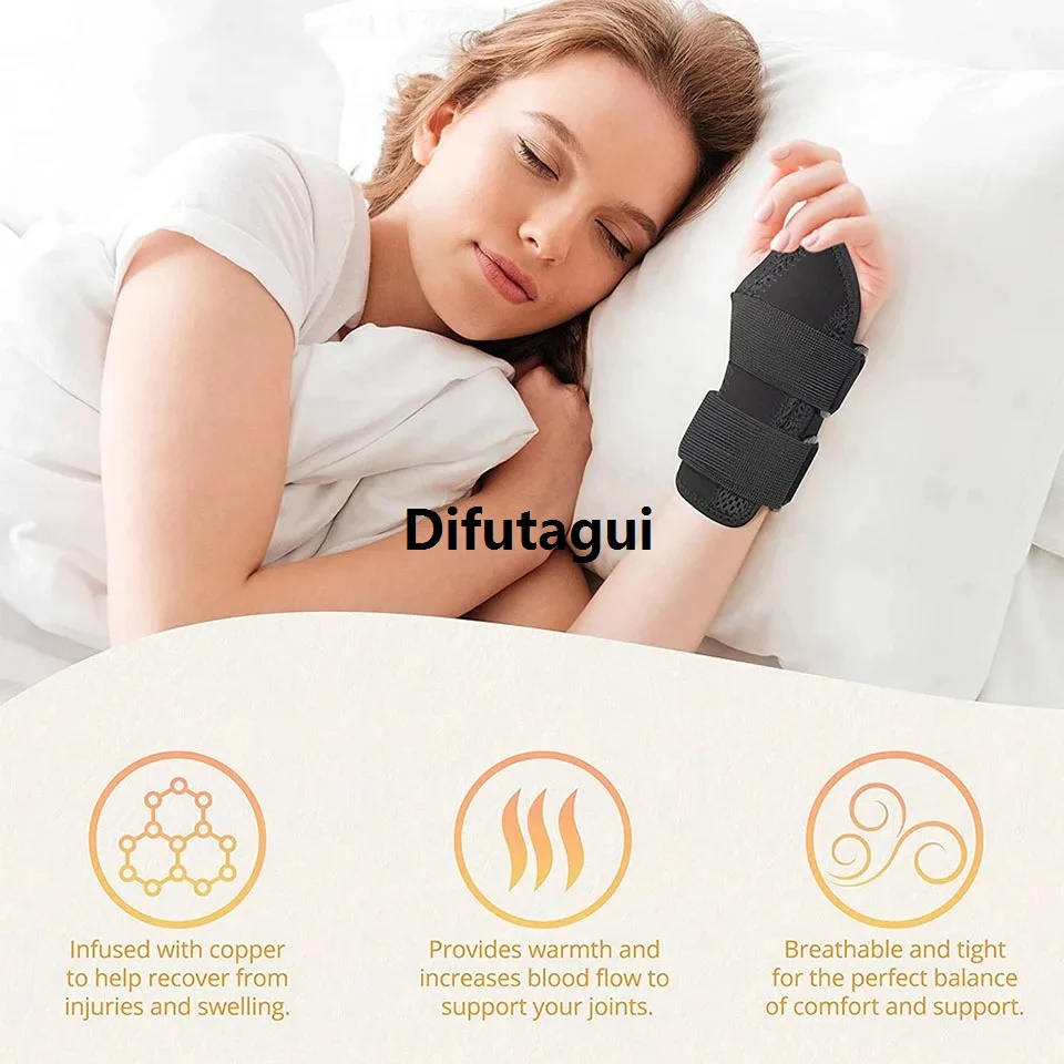 Difutagui Body jewelleryHigh Quality For device support, 1Pcs carpal tunnel, wrist adjustable, wrist support, wrist compression, arthritis, tendonitis, pain relief