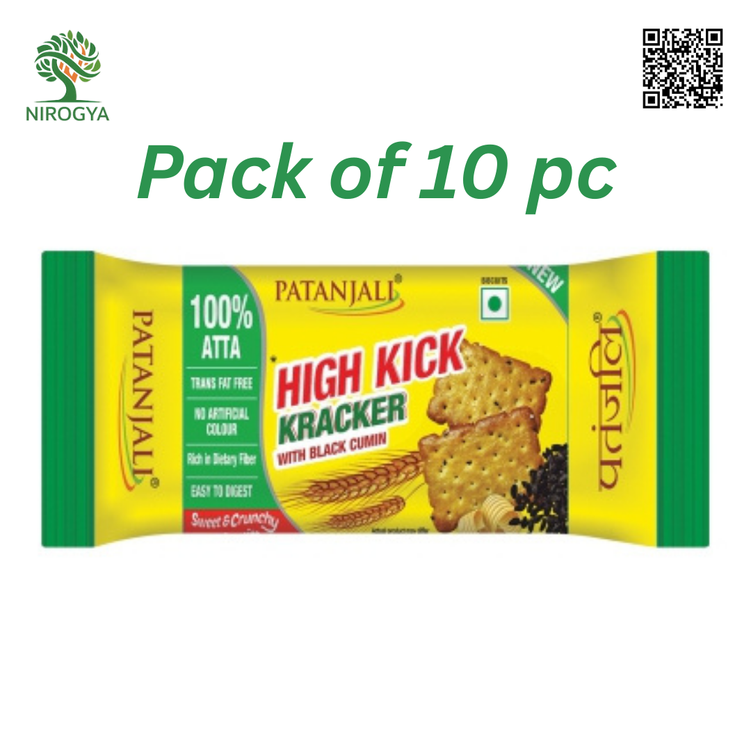 Patanjali High Kick Biscuit 66.6grm Pack of 10pc