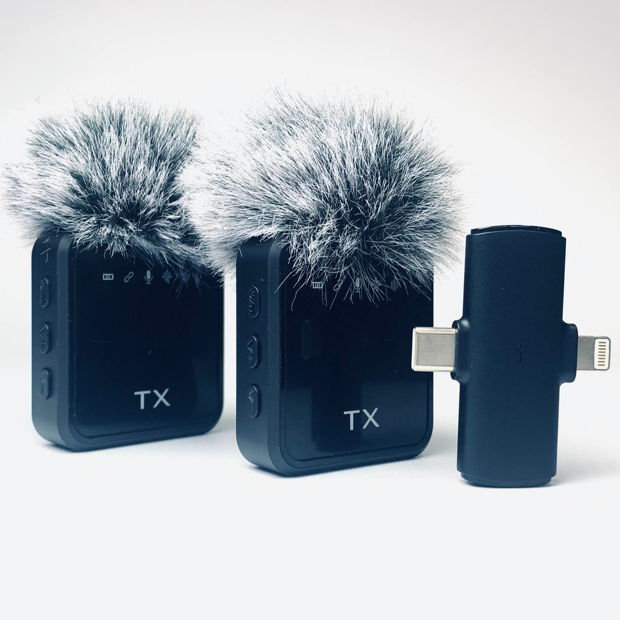 2 In 1 Wireless Intelligent Noise Reduction Microphone Omnidirectional Sound Clear Timbre Highly Sensitive HD Sound