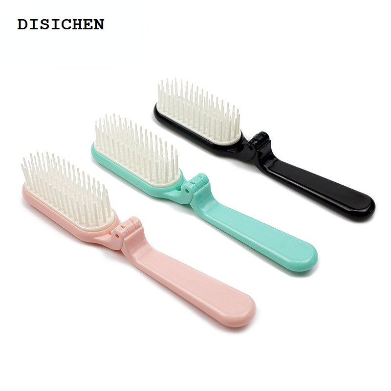 DISICHEN Bargain price 1pcs Foldable Mini Hair Comb Massage Anti Static Hair Folding Combs Hairdressing Salon Styling Accessories Random Color 2 Styles