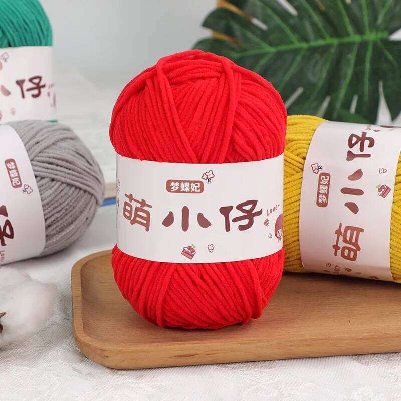 1Pc 50g Hand Chenille Polyester Yarn Handmade Crochet Yanr Knitting sweater hat sock scarf Crocheting amigurumi bag