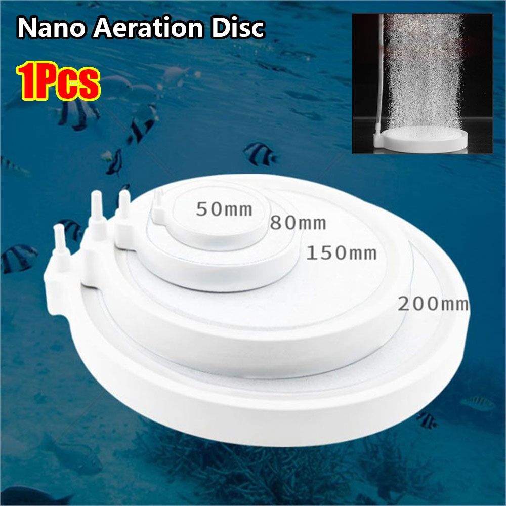 1Pcs Durable 35/50/80/100mm Aquarium Air Stone Nano Disc Mini Air Stone Oxygen Aerator Air Bubble Pump Accessories for Fish Tank Aquarium