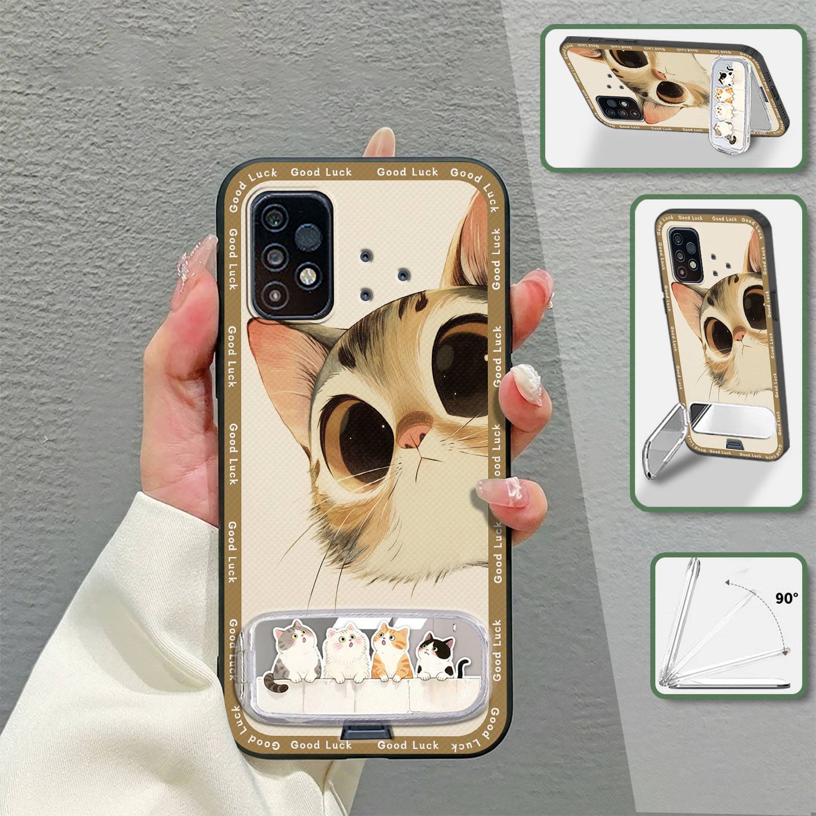 Shockproof Waterproof Phone Case For UMIDIGI Bison GT2/GT2 Pro Silicone Dirt-resistant Cute Makeup Mirror Full wrap 3D
