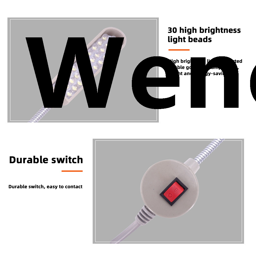 Wenefang LED Ceiling Light With 30 Light Beads Sewing Machine Lighting Desktop Lathe Drilling Machine Multifunctional Flexible Work Light