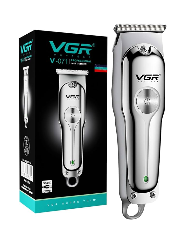 VGR 071 Professional Electric Men Hair Trimmer Hair Cutting Machine Beard Shaver And Styler
