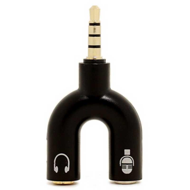 Y Shape 3.5mm Audio Jack To Headphone