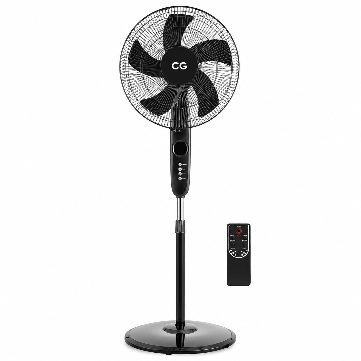 CG CGSF16B05TR Stand Fan With Remote Control _ Black