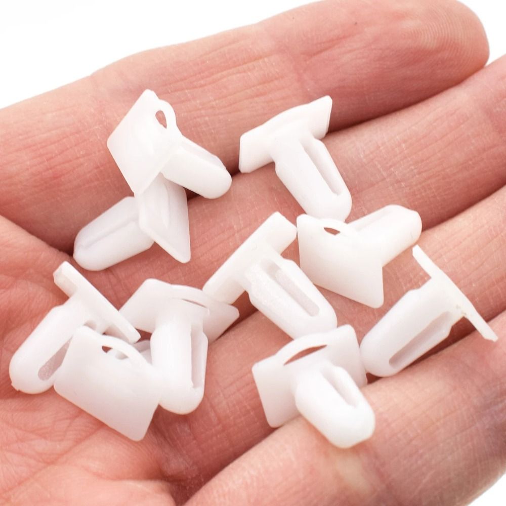 10Pcs Universal Plastic Door Sill Strip Clips Fixed Fasteners Protective Trim Clamp Car Orginazer Replacement Car Door Sill Trim Strip Clips Auto Accessories