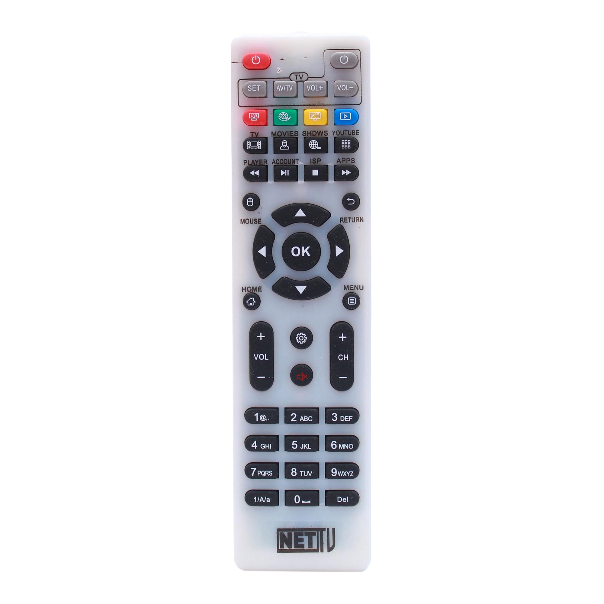Net TV / Via TV / Dishhome IPTV Remote Supports For Dishhome, Nettv And Viatv-PST