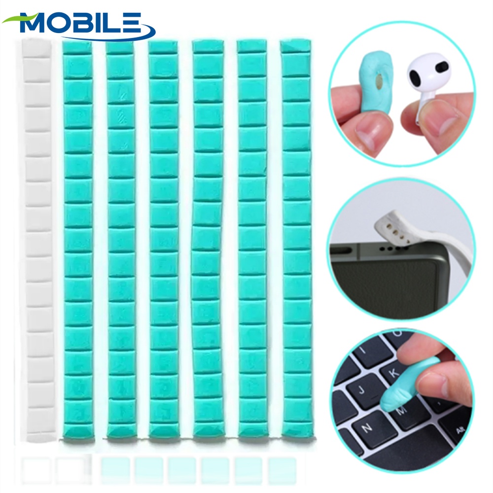 Multifunctional Non-marking Adhesive Headphone Cleaning Glue Reusable Dust Removal Tools Wireless Bluetooth Headset Clean Rubber Phone Camera Keyboard Gap Clean Clay