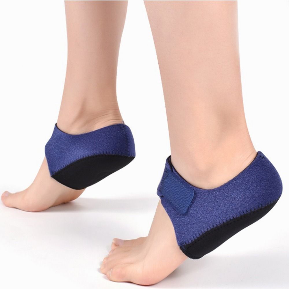 1 Pair Foot Relief Pain Arch Wrap Support Adjustable Heel Cushion Support Heel Protectors Gel Cups Heel Pad