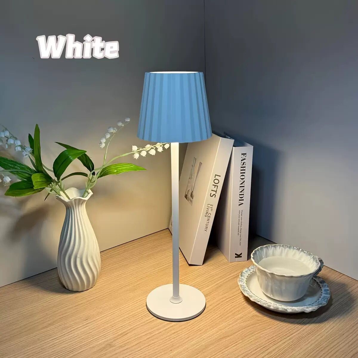 LED Cordless Table Lamps Set,Portable Rechargeable 2600mAh Outdoor Table Lamp,3 Color Stepless Dimmable Battery Powered Lamp, Table Light for Dinner/Patio/Restaurant/Bedroom