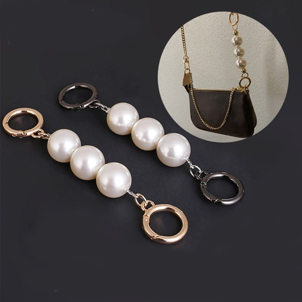 Replacement Shoulder Bag DIY Hanging Chain for Cross-Body Extender Bag Strap Pearl Bag Chain