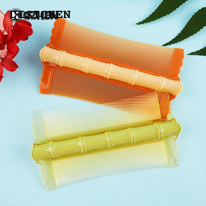 DISICHEN High Quality 1pc Double Sided Head Lice Comb 2 Colors Dense-toothed Comb Anti-dandruff Hair Care Tool Comb