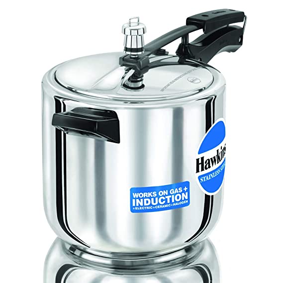 Hawkins 6 Litre Pressure Cooker, Stainless Steel Cooker, Induction Cooker, Silver (HSS60) - Inner Lid