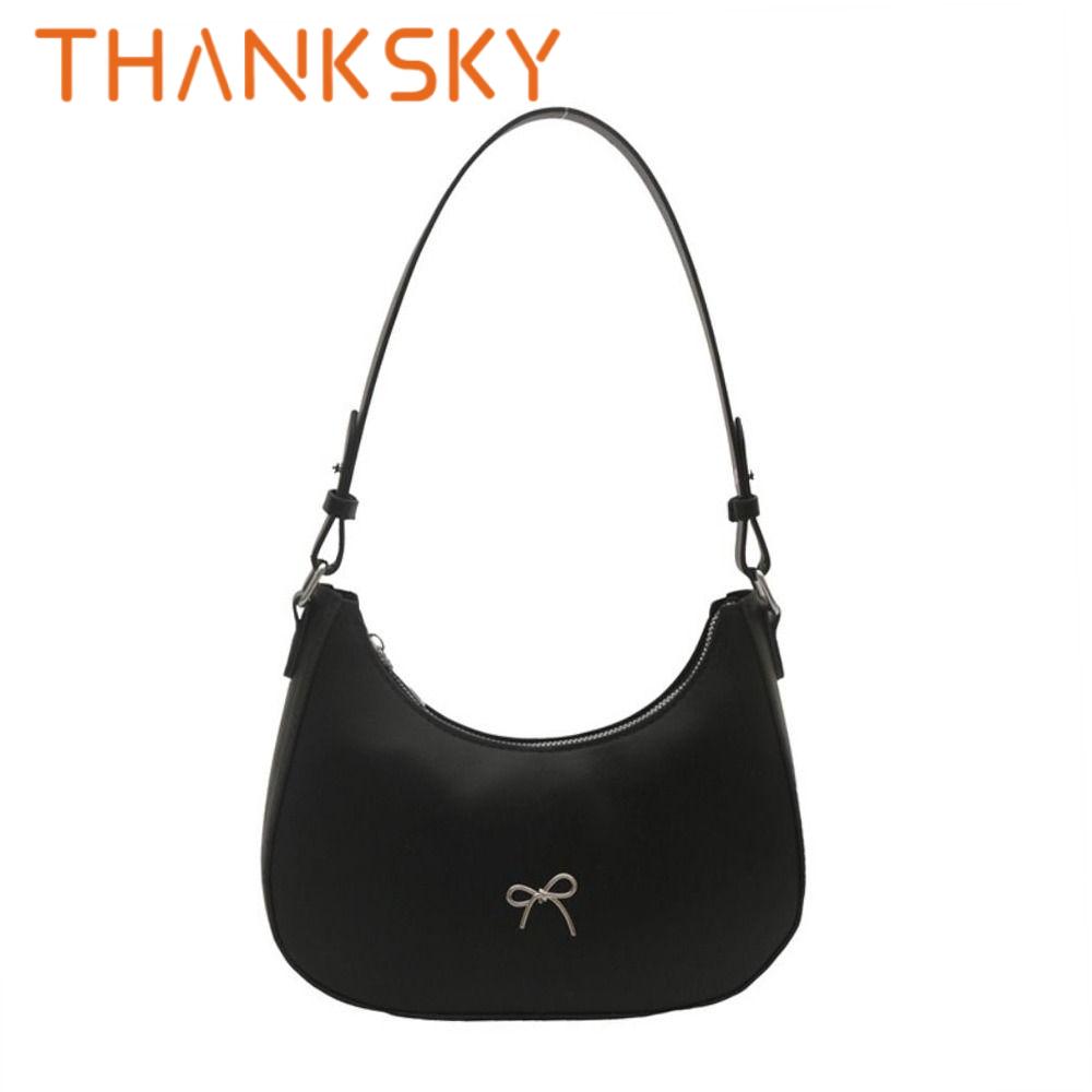Trendy New Design Bowknot Armpit Bag PU Bowknot Underarm Bag Solid Color Sweet Y2K Handbag Women