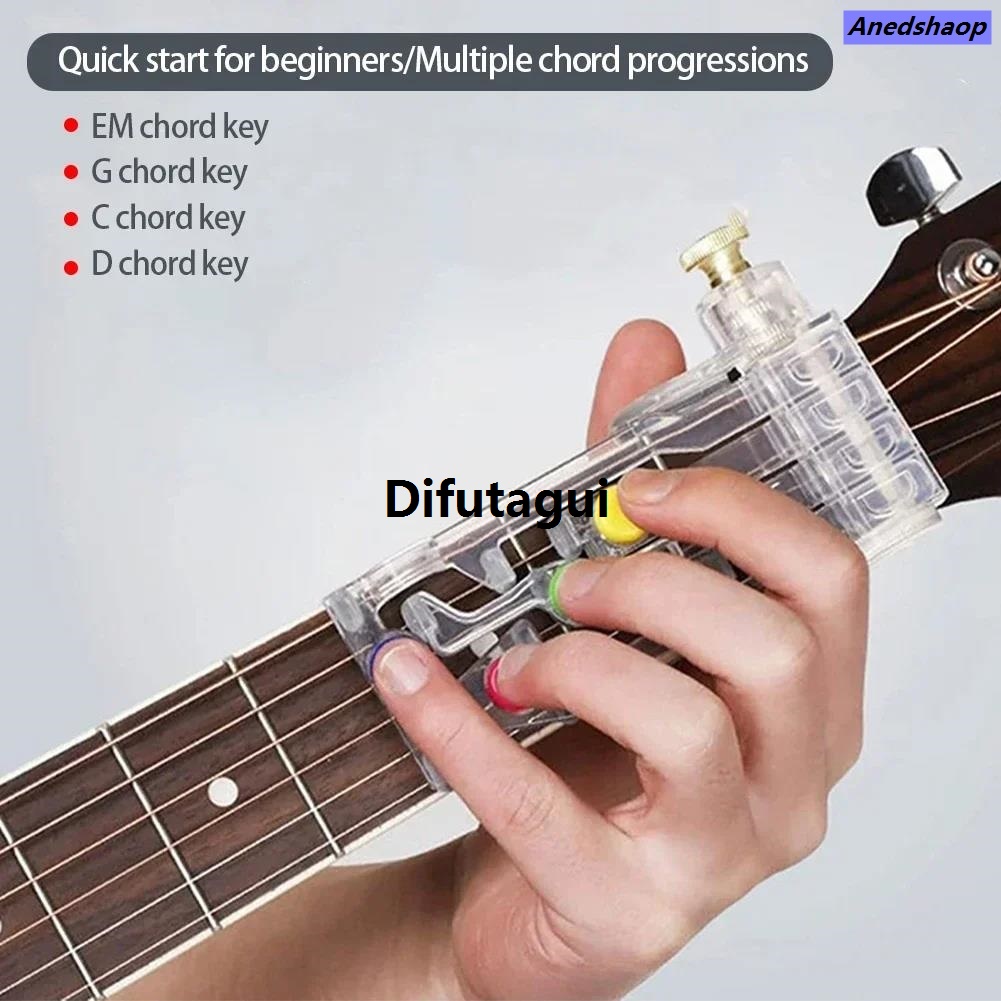 Difutagui Guitar beginner training chord learning tool FHigh Quality Special inger painless attachment Practice accessories