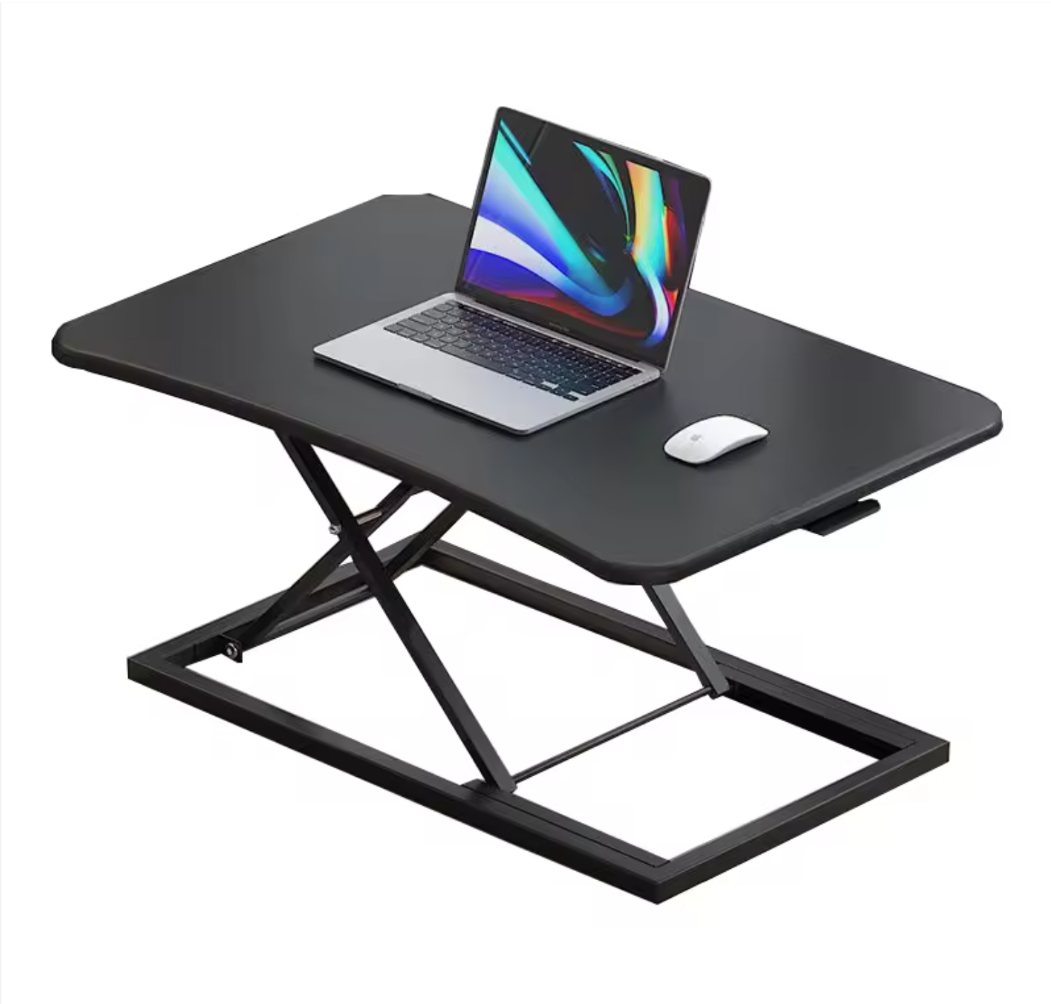 Portable Adjustable Desk Riser - Opal Living Large 36" / 91.5 cm Black Standing Desk Converter with Keyboard Raiser - Stand Up Desk Converter Sit to Stand Desk Stand