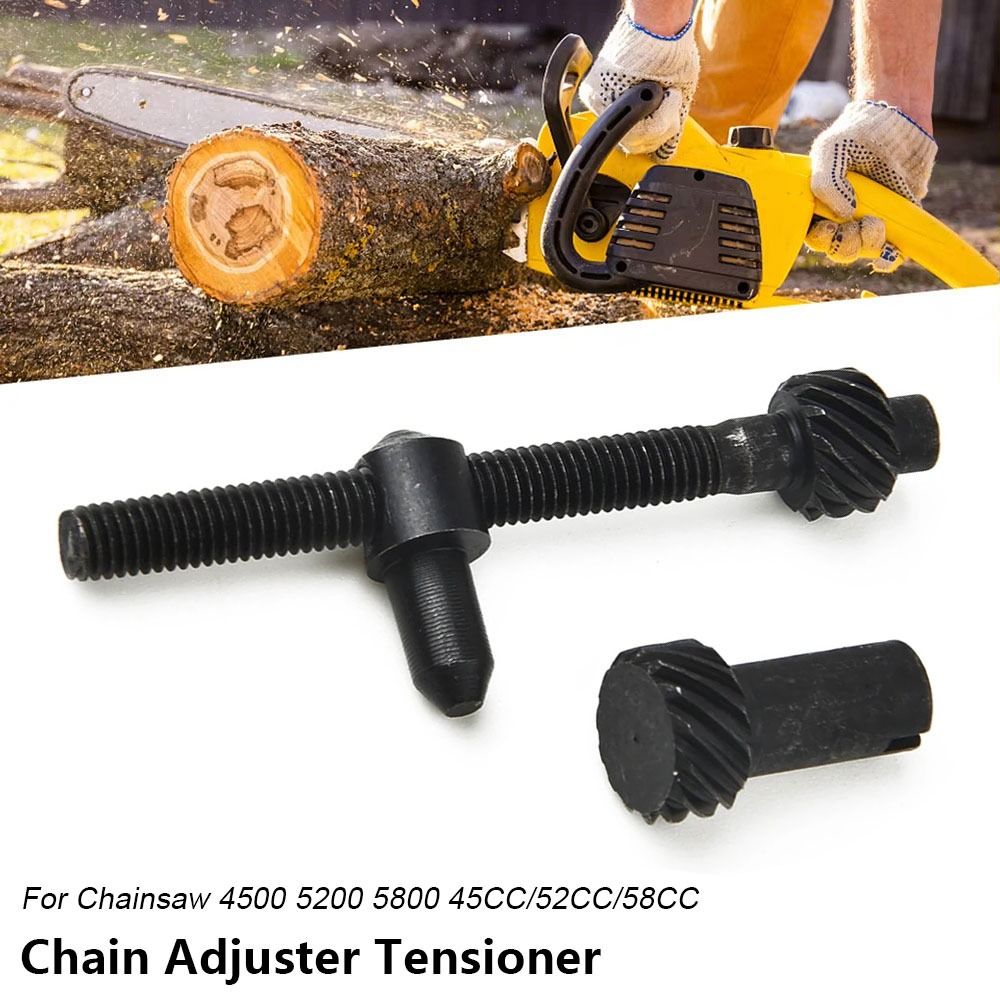 1Set Durable Screw Chain Adjuster Tensioner Metal Black Chain Saw Adjustment Tool Model Tools Parts Garden Accessories