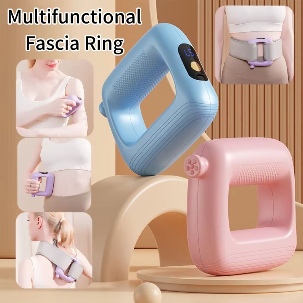 Professional 5-Speed Full-Body Fascia Ring Handheld Mini Muscle Massager Multifunctional Vibration Massage Machine Home Gym