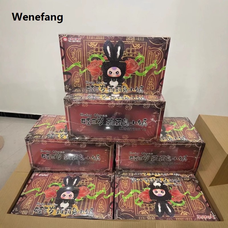 Wenefang Hot Rabbit Little Lily Town Baby Three Series Plush Blind Box 2025 Toys Action Figure Kawaii Dolls Children Birthday Gift