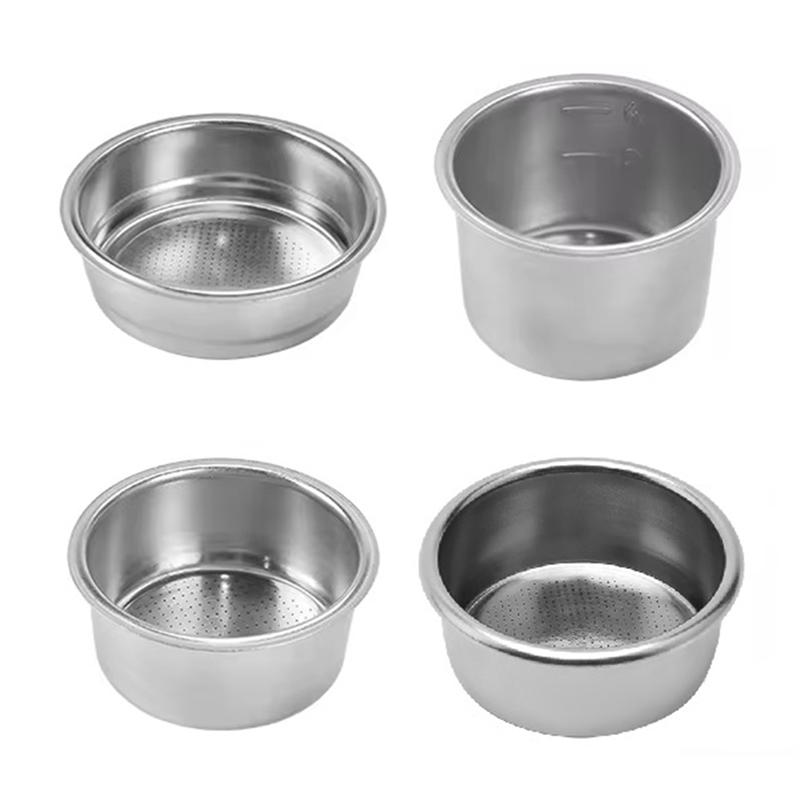 JAERBEE 51mm Coffee Filter Basket Replacement Stainless Steel Suitable for Bottomless Filter Pots 4 Tools
